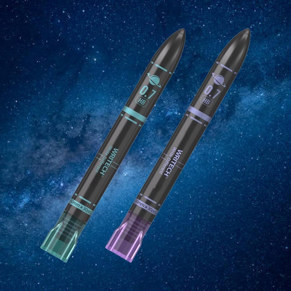 Keçeli Kalemler WRITECH W-507 0,7MM (SİYAH-YEŞİL/SİYAH-MOR) KALEM UCU - 36'LI STAND Satın Al