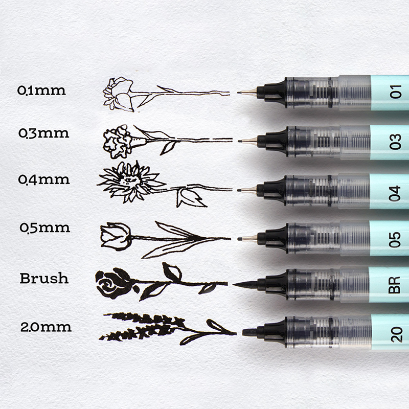 Keçeli Kalemler WRITECH W-704 LIQUID FINELINER KALEM - 6'LI Satın Al