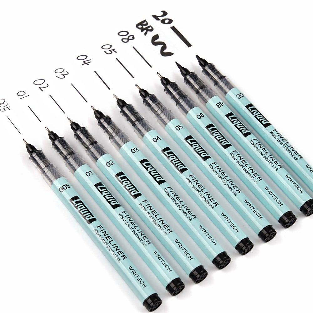 Keçeli Kalemler WRITECH W-704 LIQUID FINELINER KALEM - 9'LU Satın Al