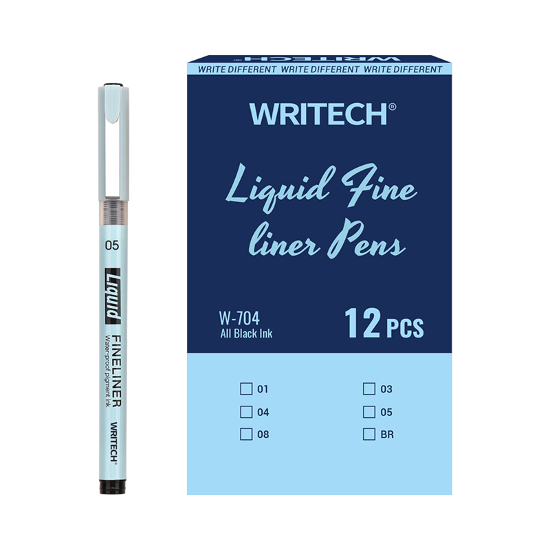 Keçeli Kalemler WRITECH W-704 LIQUID FINELINER 0,5MM KALEM - 12'Lİ KUTU Satın Al