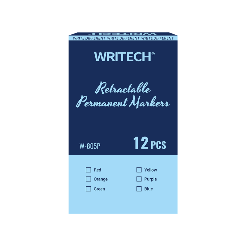 Keçeli Kalemler WRITECH W-805P BASMALI PERMANENT KALEM YEDEK TÜP MAVİ - 12'Lİ KUTU Satın Al