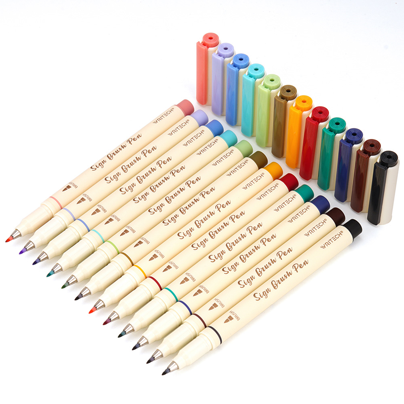 Keçeli Kalemler WRITECH W-827 FIRÇA TİP 6 RENK KEÇELİ KALEM - 24'LÜ SET Satın Al