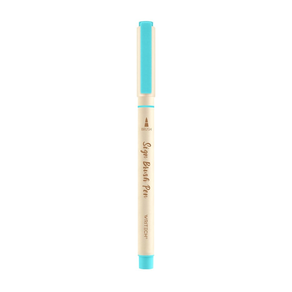 Keçeli Kalemler WRITECH W-827 FIRÇA TİP KEÇELİ KALEM AQUA - 12'Lİ KUTU Satın Al
