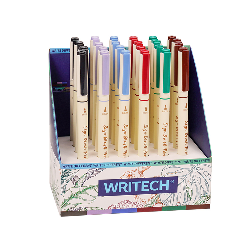 Keçeli Kalemler WRITECH W-827 FIRÇA TİP 6 RENK KEÇELİ KALEM - 24'LÜ SET Satın Al