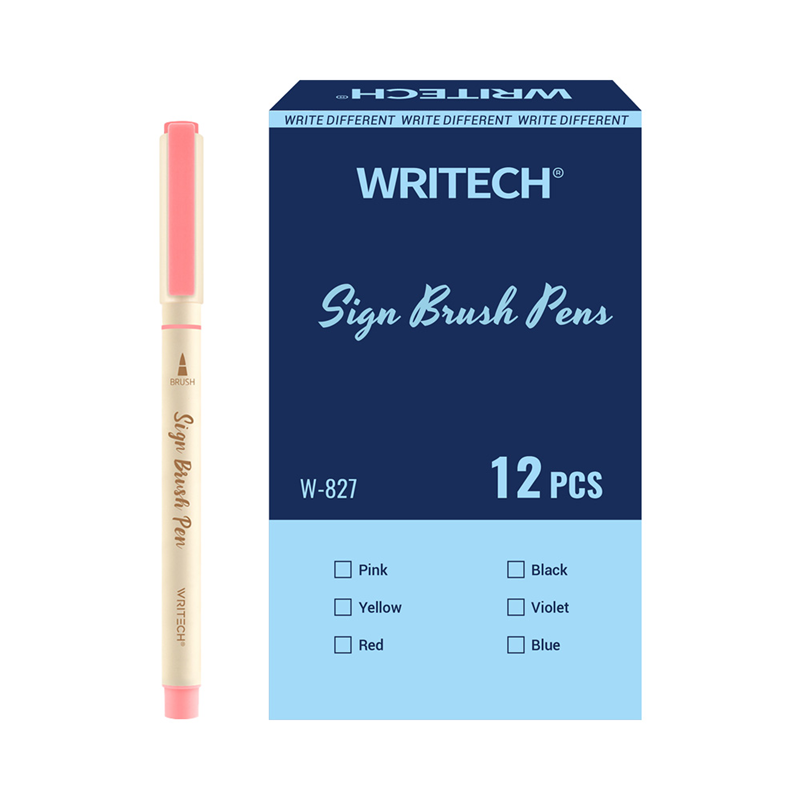 Keçeli Kalemler WRITECH W-827 FIRÇA TİP KEÇELİ KALEM BAHAR KİRAZI - 12'Lİ KUTU Satın Al