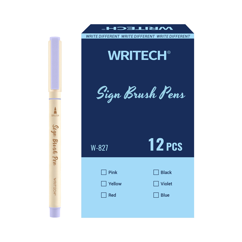 Keçeli Kalemler WRITECH W-827 FIRÇA TİP KEÇELİ KALEM LAVANTA - 12'Lİ KUTU Satın Al