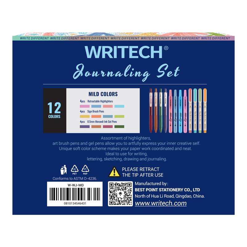 Keçeli Kalemler WRITECH W-JK02 MILD GÜNLÜK SERİ KALEM SETİ - 12'Lİ SET Satın Al