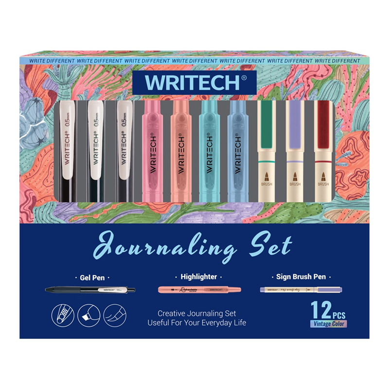 Keçeli Kalemler WRITECH W-JK02 VINTAGE GÜNLÜK SERİ KALEM SETİ - 12'Lİ SET Satın Al