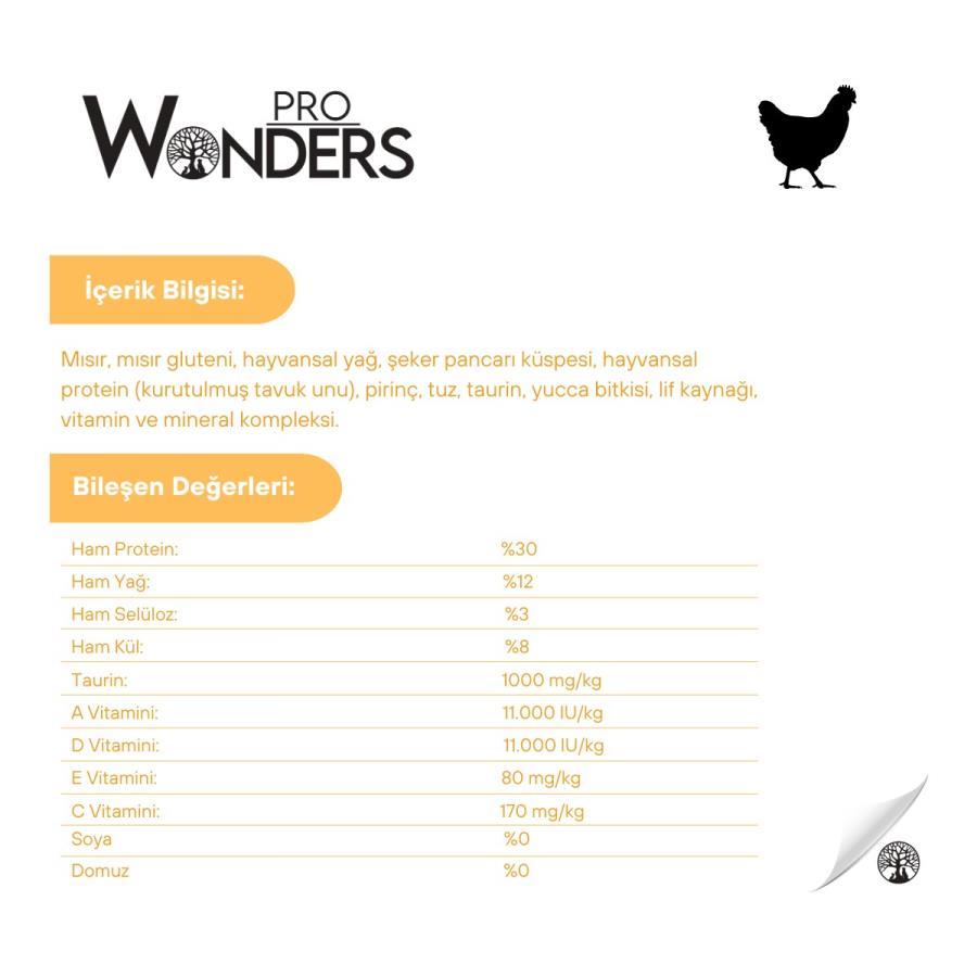 Kedi Maması Pro Wonders Tavuklu Yetişkin Premium Kedi Maması 15 kg Satın Al