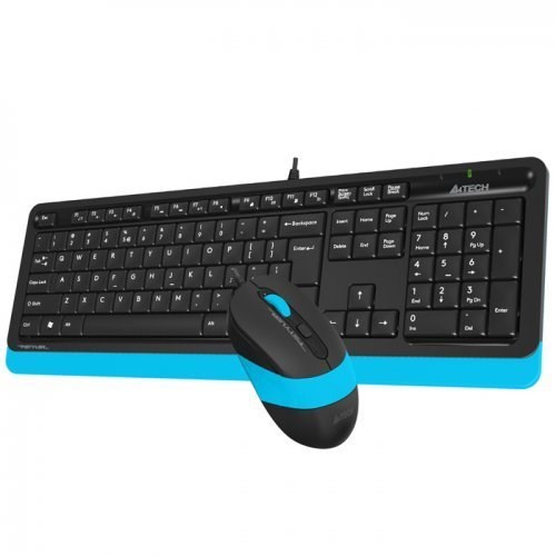Klavyeler ve Setleri A4 Tech F1010 Q Usb Mavi Fn-Mm Klv+Mouse  Set Satın Al