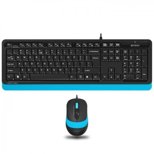 Klavyeler ve Setleri A4 Tech F1010 Q Usb Mavi Fn-Mm Klv+Mouse  Set Satın Al