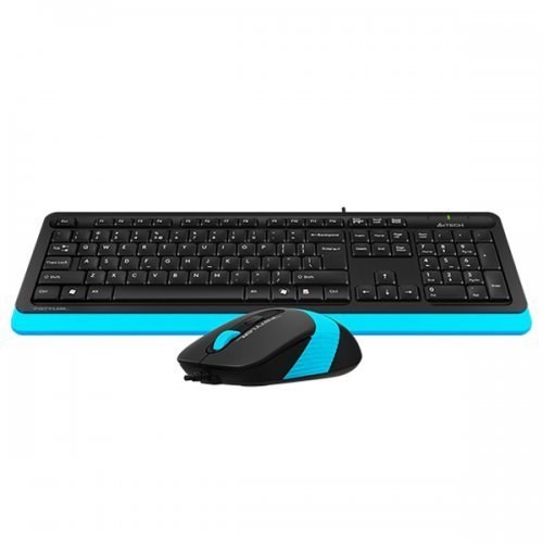Klavyeler ve Setleri A4 Tech F1010 Q Usb Mavi Fn-Mm Klv+Mouse  Set Satın Al
