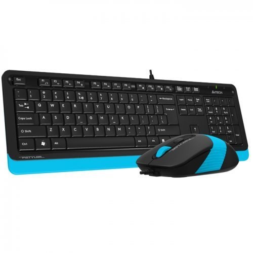 Klavyeler ve Setleri A4 Tech F1010 Q Usb Mavi Fn-Mm Klv+Mouse  Set Satın Al