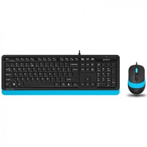 Klavyeler ve Setleri A4 Tech F1010 Q Usb Mavi Fn-Mm Klv+Mouse  Set Satın Al