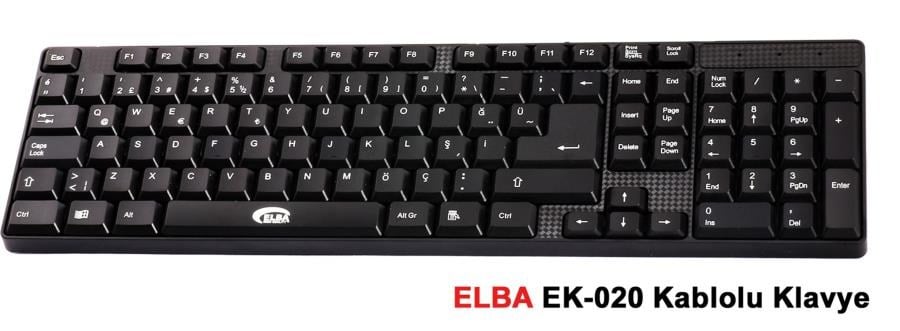 Klavyeler ve Setleri Elba EK-020 Q Usb Siyah Türkçe Kablolu Standart Klavye (1.8Mt Kablo Uzunluğu) Satın Al