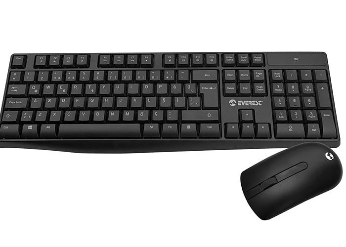 Klavyeler ve Setleri Everest KM-7500 Siyah Kablosuz Q Multimedia Klavye + Mouse Set Satın Al