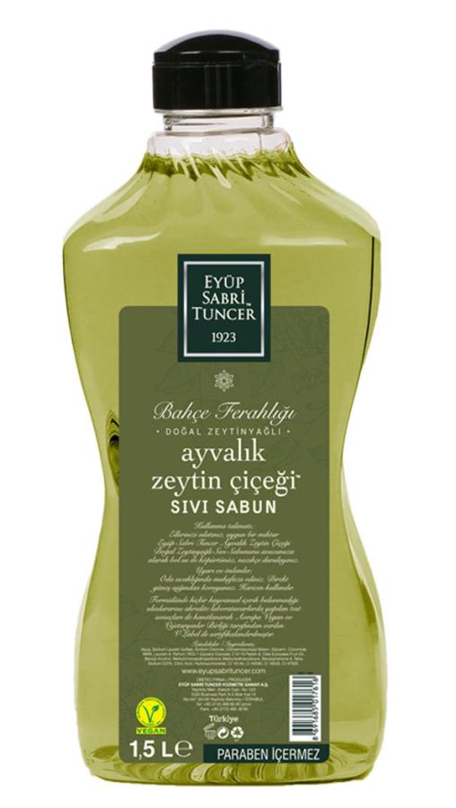 Kolonyalar Eyüp Sabri Tuncer 1,5lt Ayvalık Zeytin Çiçeği  Sıvı Sabun Doğal Zeytinyağlı Satın Al
