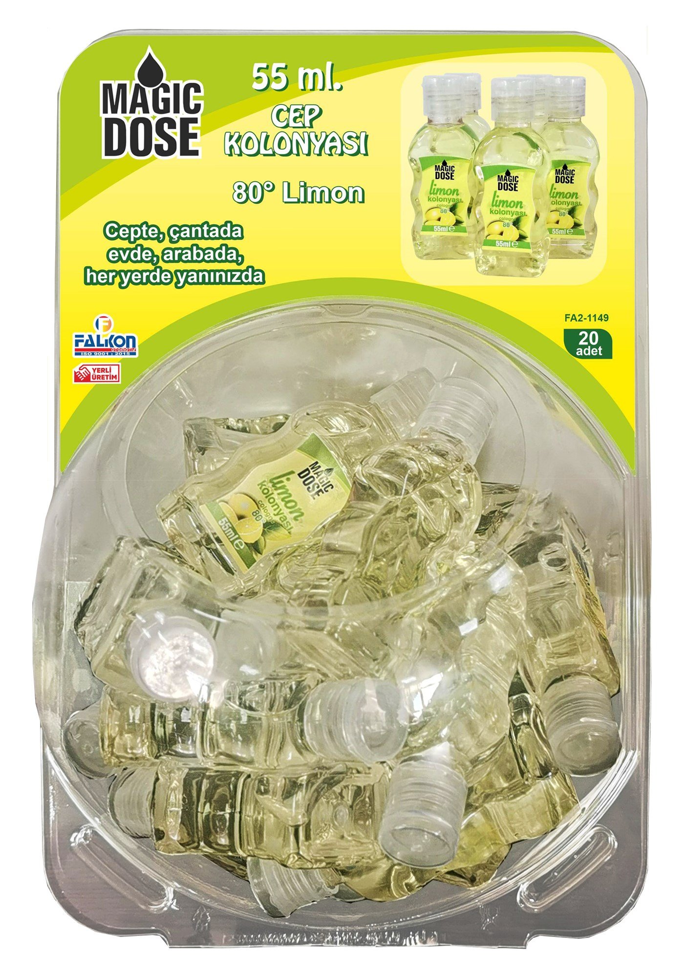 Kolonyalar Magic Dose Cep Kolonyası Limon 55 ml x 5 Adet  Satın Al