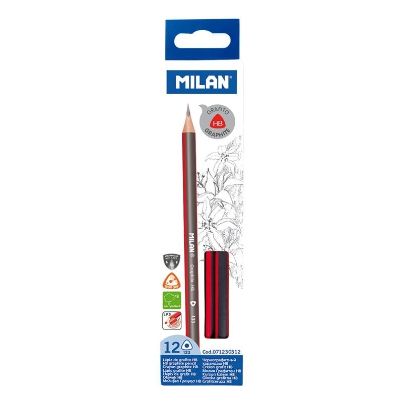 Kurşun Kalemler MILAN 071230312 GRAPHITE HB 133 KURŞUN KALEM - 12ADET Satın Al