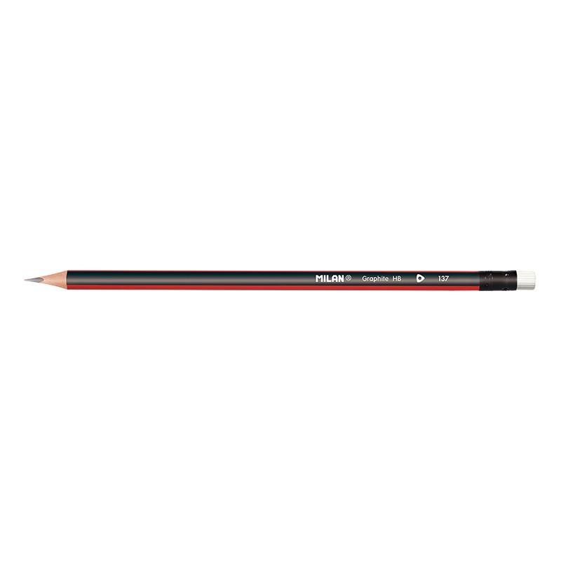 Kurşun Kalemler MILAN 0712370312 GRAPHITE SİLGİ KURŞUN KALEM - 12ADET Satın Al