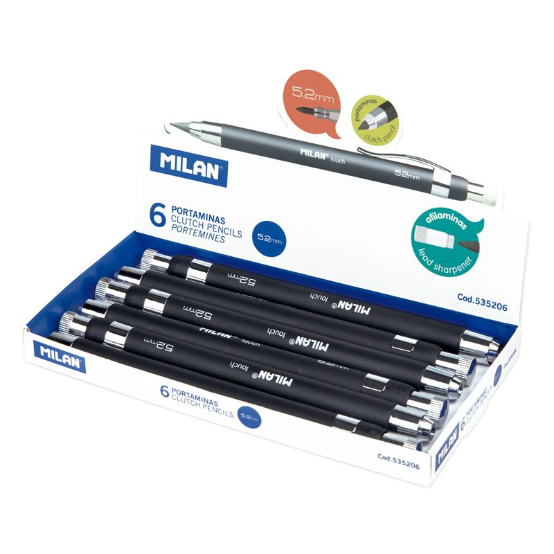Kurşun Kalemler MILAN 535206 TOUCH KALIN UÇLU VERSATIL KALEM 5,2MM - 6'LI Satın Al