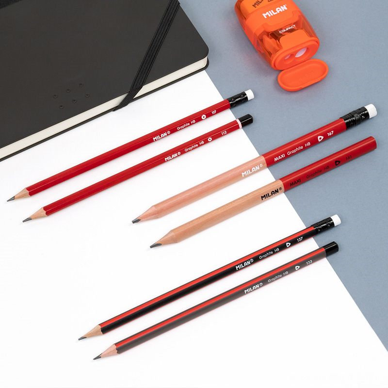 Kurşun Kalemler MILAN 712170312 GRAPHITE HB ALTIGEN SİLGİLİ KURŞUN KALEM - 12ADET Satın Al