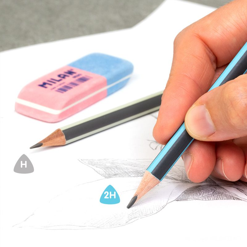 Kurşun Kalemler MILAN 71230012 GRAPHITE 2H ÜÇGEN KURŞUN KALEM - 12ADET Satın Al