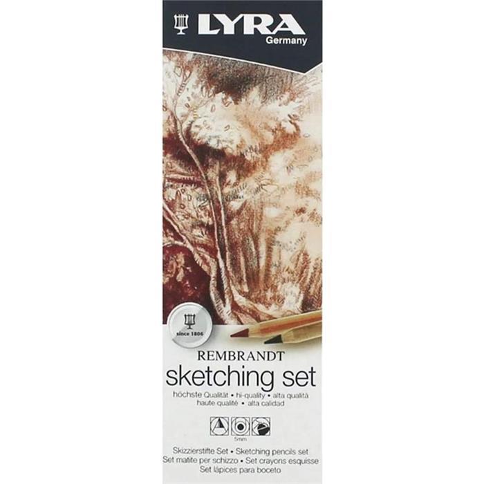 Kuru Boyalar Lyra Rembrandt Sketch ve Eskiz Kalem Seti 6'lı Metal Kutu Satın Al