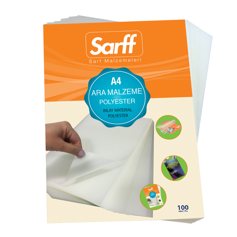 Laminasyon Filmleri SARFF ARA MALZEME A4(216X303MM) - 100ADET Satın Al
