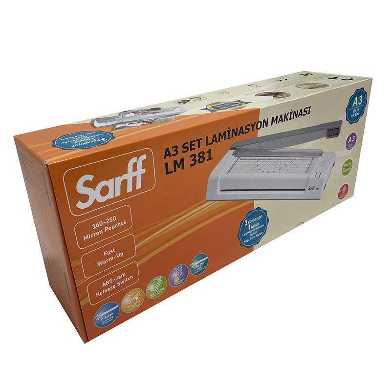 Laminasyon Makineleri SARFF LM381 A3 SET LAMİNASYON MAKİNESİ Satın Al