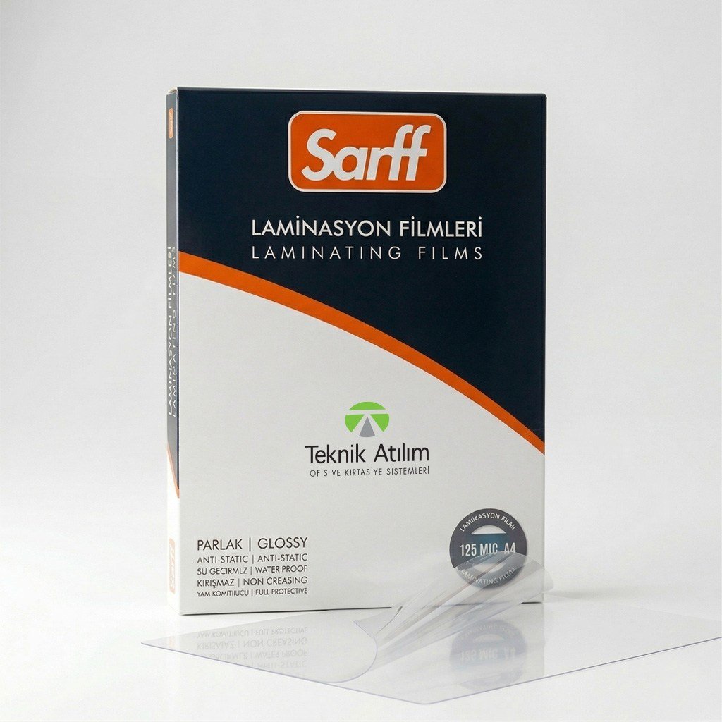 Laminasyon Makineleri SARFF PRO 125MIC LAMİNASYON FİLMLERİ - A4(216X303MM) - 100ADET Satın Al