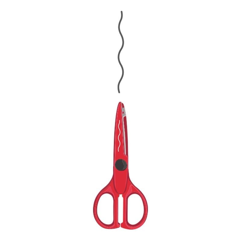 Makas ve Maket Bıçakları MILAN 14930901 ZIGZAG KESİMLİ ÇOCUK MAKASI Satın Al