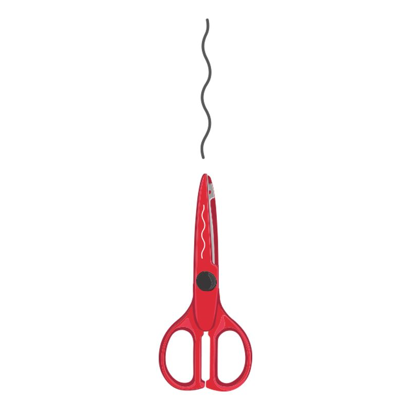 Makas ve Maket Bıçakları MILAN 14930901 ZIGZAG KESİMLİ ÇOCUK MAKASI Satın Al
