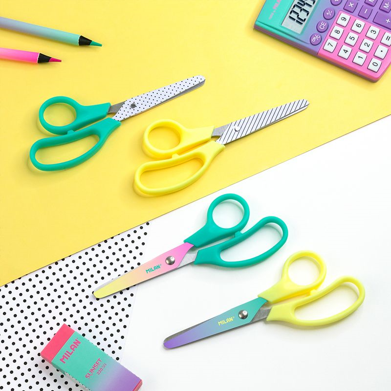 Makas ve Maket Bıçakları MILAN BWM10444Y SUNSET MAKAS - SARI - 13.4CM Satın Al