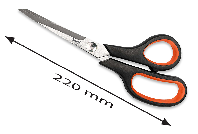 Makas ve Maket Bıçakları SARFF EASY GRIP OFİS MAKASI - 22CM Satın Al