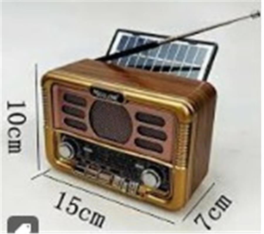 Mikrofon, Kulaklık ve Hoparlör Everton Rt-671 Bluetooth Fm-Usb-Tf-Aux Şarjlı Solar Nostaljik Radyo Güneş Panelli Satın Al