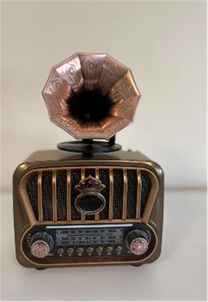 Mikrofon, Kulaklık ve Hoparlör Everton RT-605 Şarjlı,  Nostaljik Radyo( Bluetooth-USB-SD-FM) Satın Al