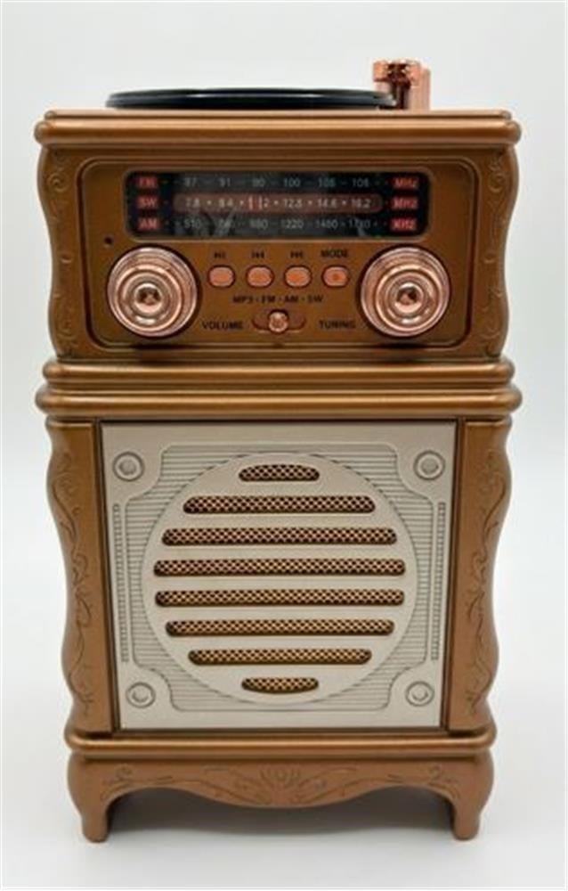 Mikrofon, Kulaklık ve Hoparlör Everton Rt-381  Bluetooth Fm-Usb-Tf-Aux Şarjlı Nostaljik Radyo Satın Al