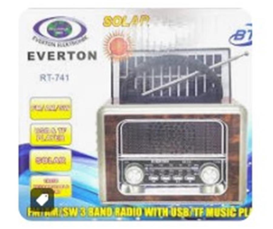 Mikrofon, Kulaklık ve Hoparlör Everton Rt-741 Bluetooth -Fm-Am-Sw-Usb-Tf Card-Aux Nostaljik Radyo (Alev ışık Görselli ) Satın Al