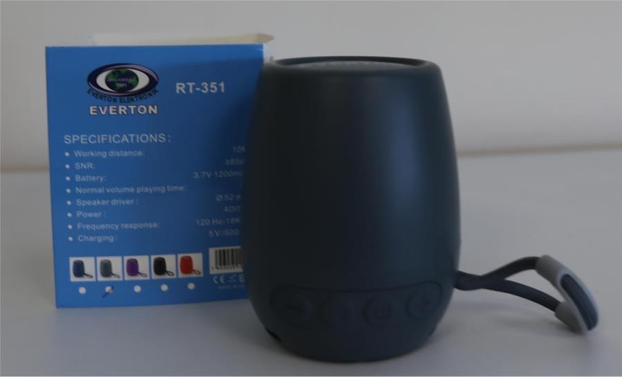 Mikrofon, Kulaklık ve Hoparlör Everton RT-351 Bluetooth-USB-SD-AUX-TF Ses Bombası Satın Al