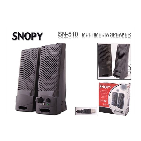 Mikrofon, Kulaklık ve Hoparlör Snopy SN-510 2.0 Siyah USB Speaker Satın Al