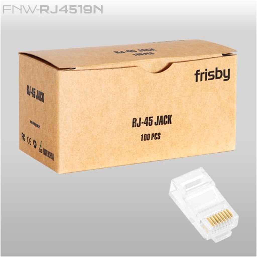 Modem ve Network Ürünleri Frisby FNW-RJ4519N cat5 100lü rj45 Konnektör Satın Al