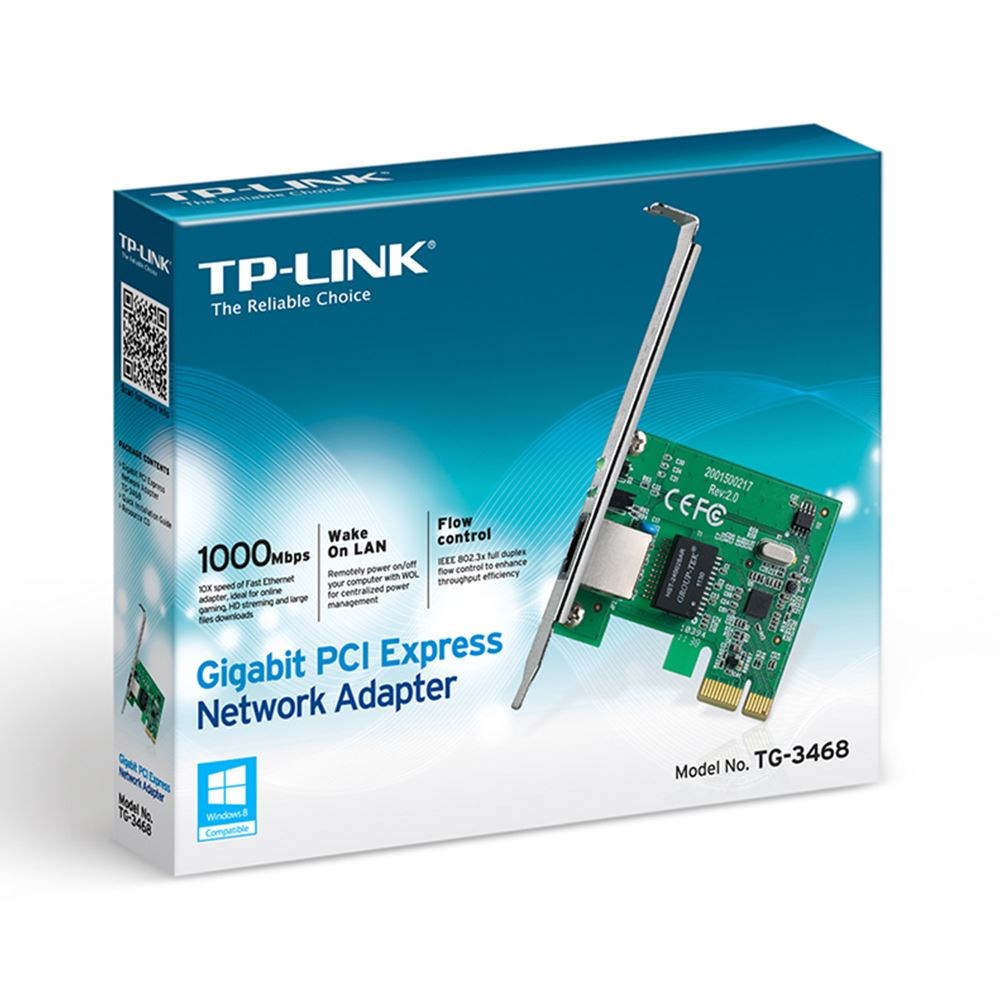 Modem ve Network Ürünleri TP-LINK TG-3468 GIGABIT PCI EXPRESS AĞ ADAPTÖRÜ Satın Al