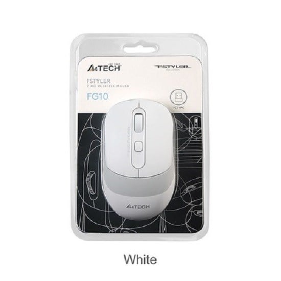 Mouse A4 Tech Fg10 Beyaz Nano Kablosuz  2000 Dpı Mouse Satın Al