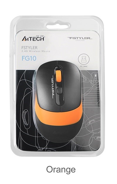 Mouse A4 Tech Fg10 Turuncu Nano Kablosuz  2000 Dpı Mouse Satın Al