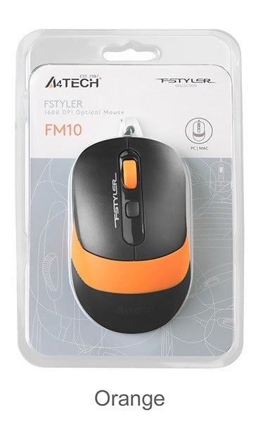 Mouse A4 Tech Fm10 Usb Fstyler Turuncu 1600 Dpı Mouse Satın Al
