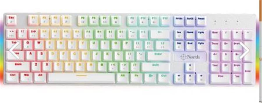 Mouse North Shield White Red Switch Türkçe Q RGB Beyaz Mekanik Gaming Klavye Satın Al