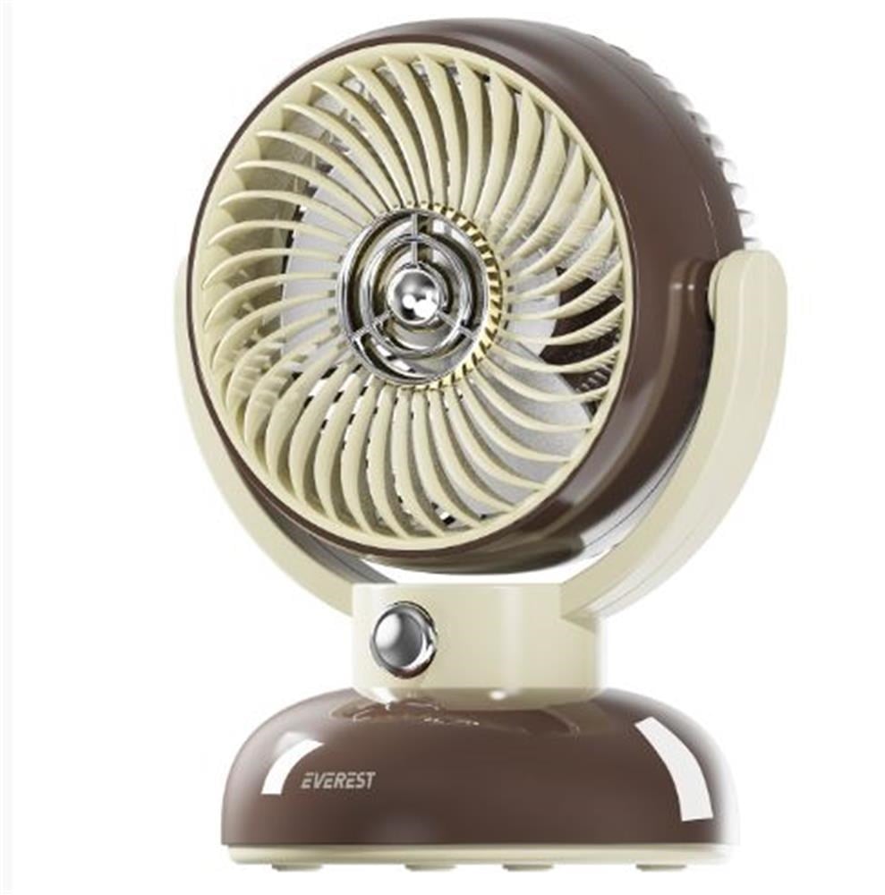 Notebook Soğutucular Everest EFN12 Kahve 1200mAh 3 Hız Kademe Led Işıklı Retro Masaüstü Usb Fan Satın Al