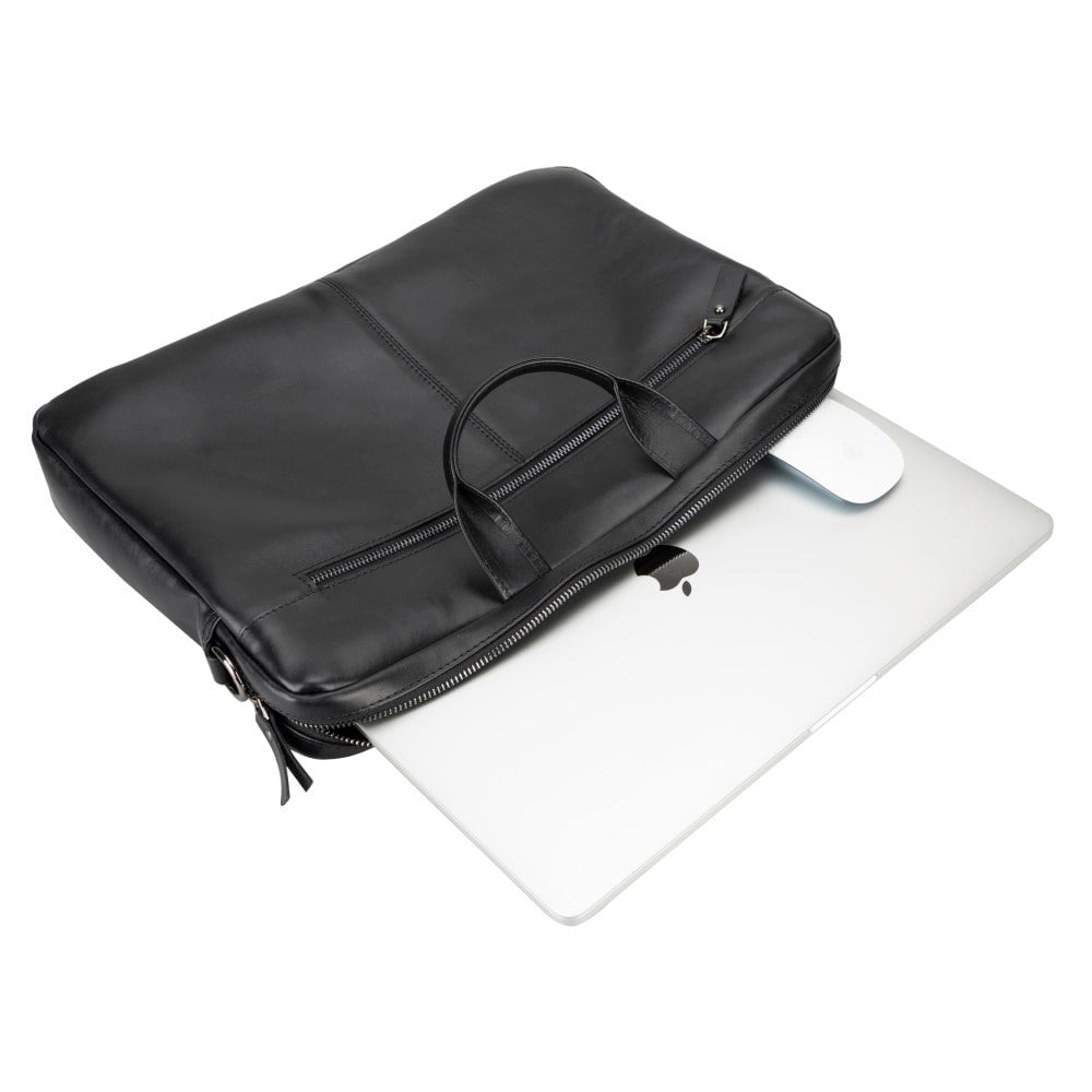 Notebook ve Sırt Çantaları Apollo 13-14 inç Deri Laptop Çantası RST1 Siyah Satın Al