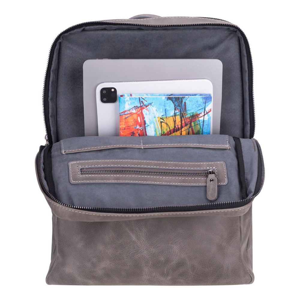 Notebook ve Sırt Çantaları Hidden Castle Deri Sırt Çantası Antik Gri Satın Al